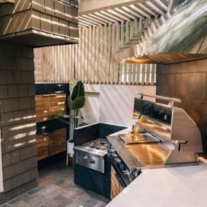 Outdoor kitchen ventilation requirements for built-in grills