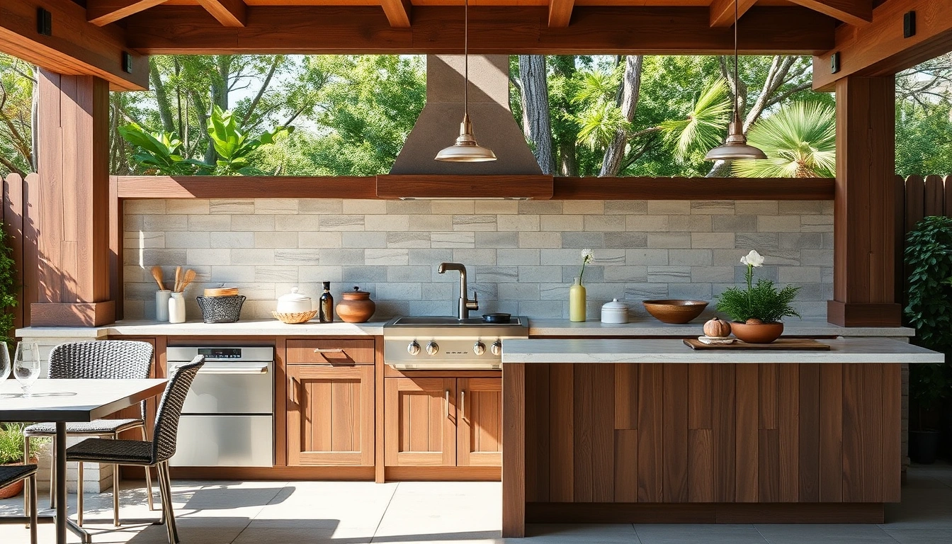 Best materials for outdoor kitchen cabinets in different climates