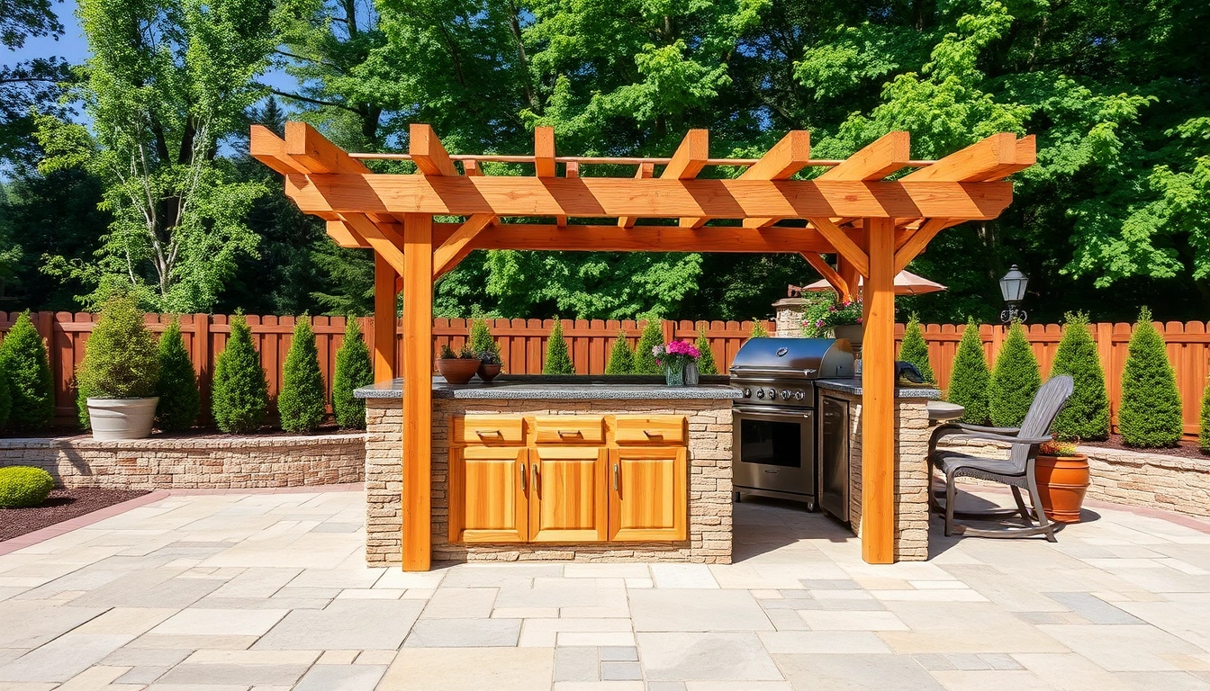 How to build an outdoor kitchen island structure