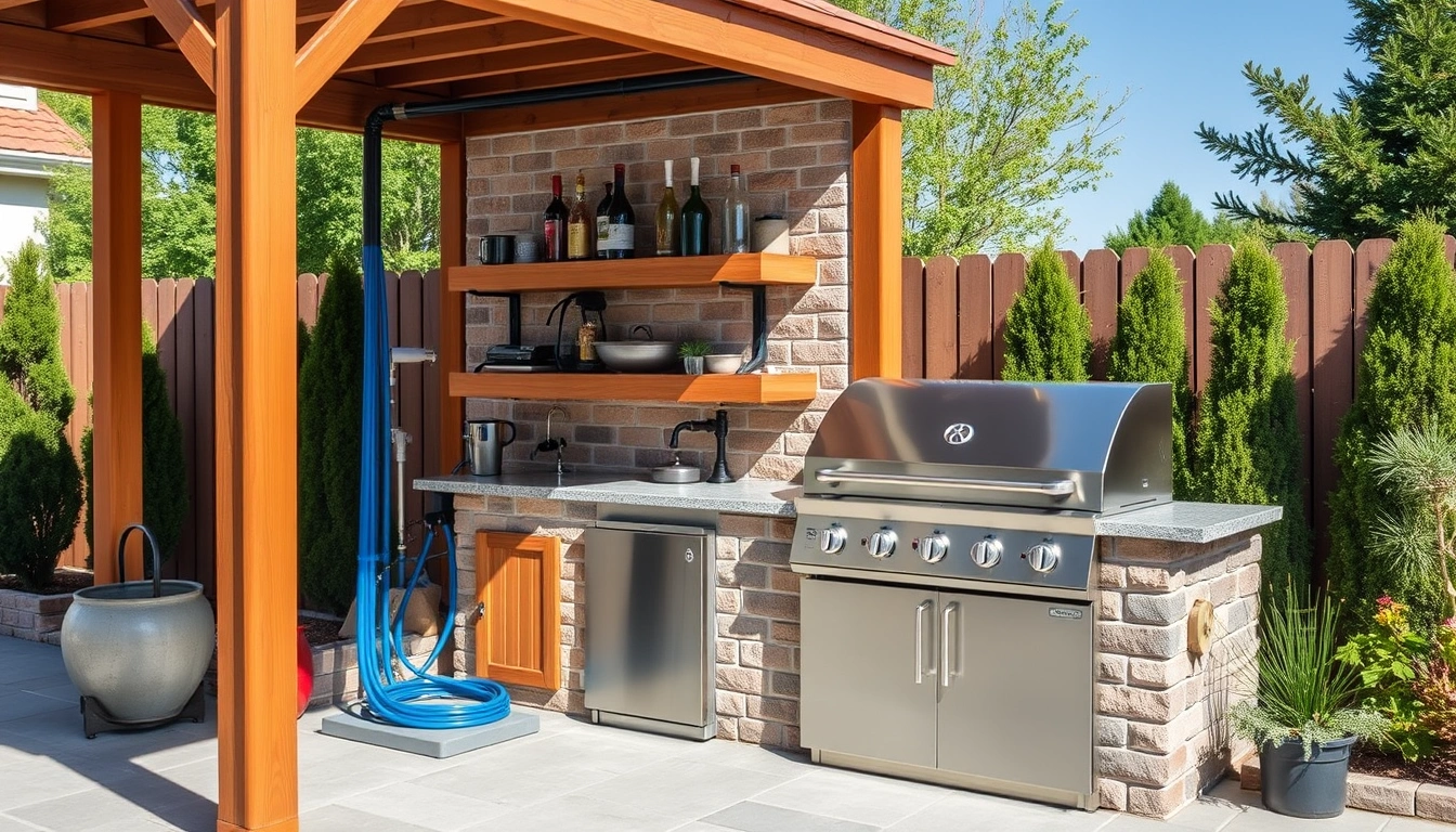 How to run gas, water, and electrical lines to an outdoor kitchen How to run gas, water, and electrical lines to an outdoor kitchen