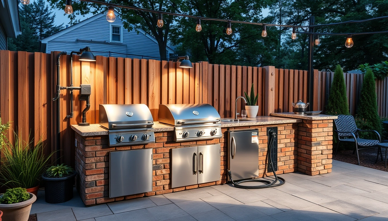 How to run gas, water, and electrical lines to an outdoor kitchen How to run gas, water, and electrical lines to an outdoor kitchen