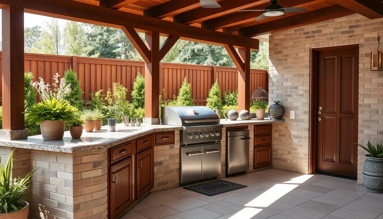 Outdoor kitchen countertops: which materials work best outside