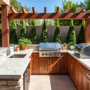 Outdoor kitchen countertops: which materials work best outside
