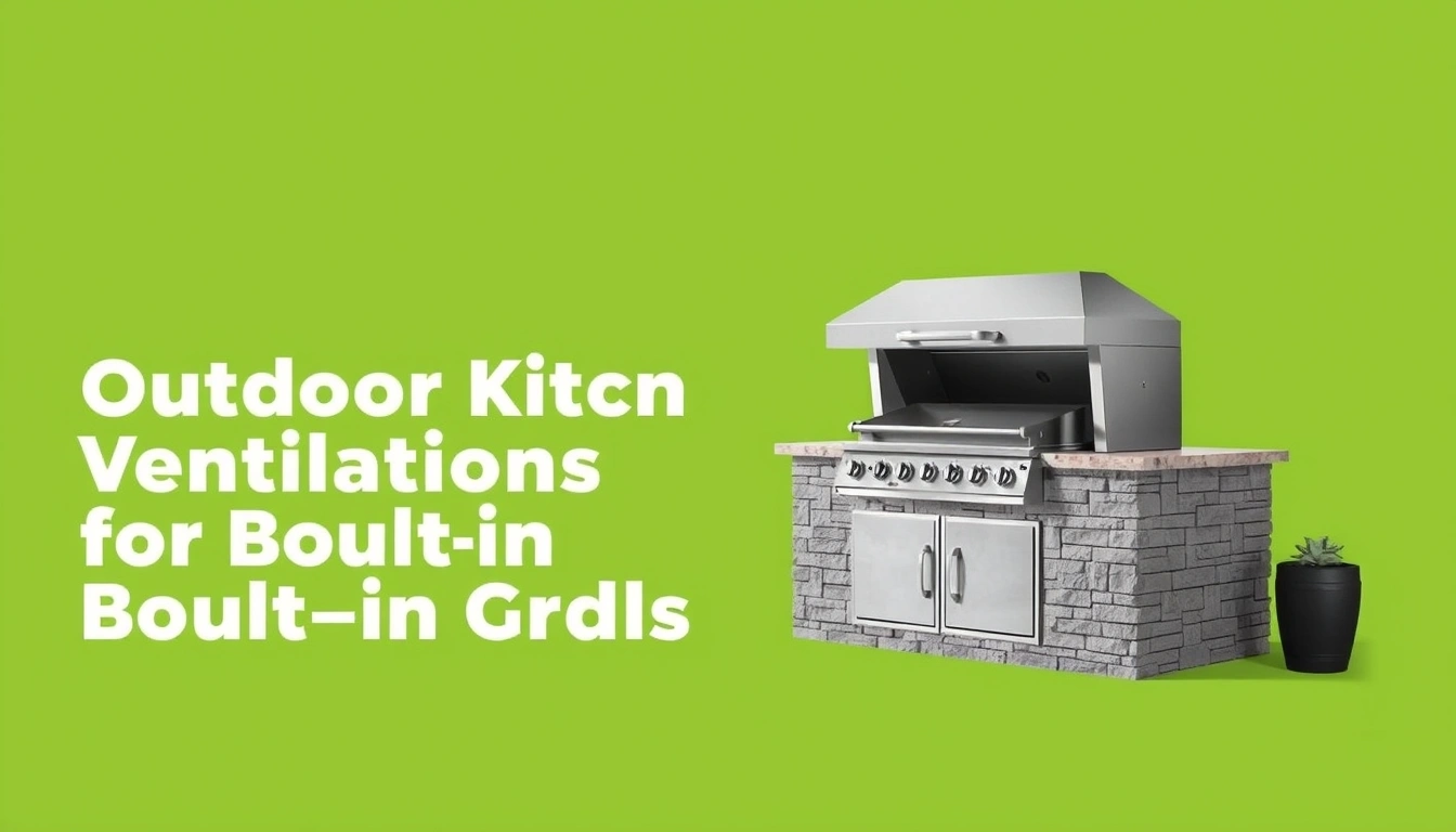 Outdoor kitchen ventilation requirements for built-in grills