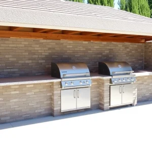 Outdoor kitchen ventilation requirements for built-in grills